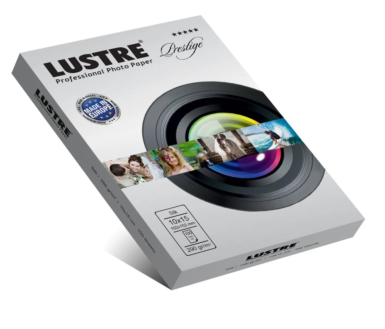Ilford Prestige Lustre Photo Paper - Heavy 260gsm, 10x15cm, 100 Sheets For Inkjet Printers