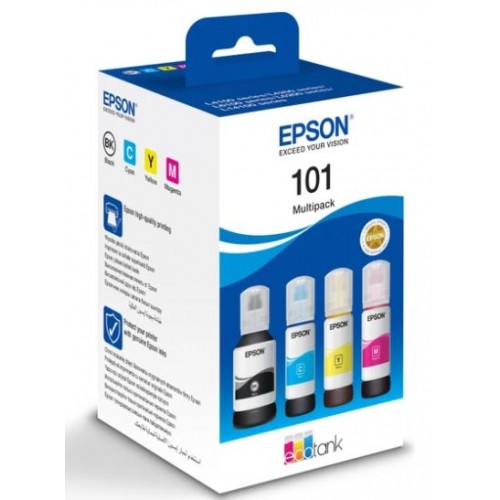 Epson 101 EcoTank Serisi 4'lü Orjinal Mürekkep Seti