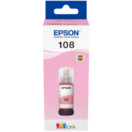 EPSON 108 ECOTANK AÇIK KIRMIZI MÜREKKEP (C13T09C64A)  L8050 / L18050  İÇİN