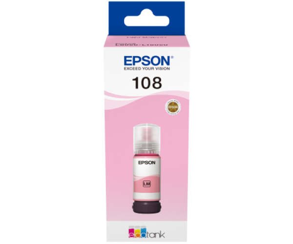 EPSON 108 ECOTANK AÇIK KIRMIZI MÜREKKEP (C13T09C64A)  L8050 / L18050  İÇİN