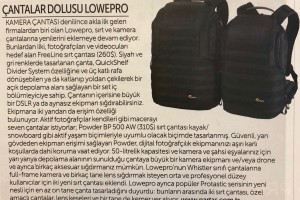 Digital SLR Photography Dergisi Lowepro Haberi - Aralık 2018