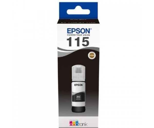 EPSON 115 EcoTank Foto Siyah Mürekkep Şişesi (C13T07D14A)