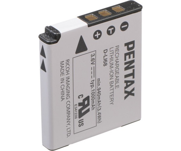 PENTAX D-LI68 Yeniden Şarj Edilebilir Li-Ion Pil 