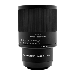 TOKINA SZX SUPER TELE 400mm F8 Reflex MF C-RF Lens ve 2X Extender Kit