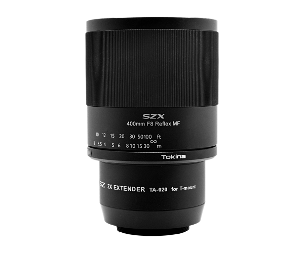 TOKINA SZX SUPER TELE 400mm F8 Reflex MF C-RF Lens ve 2X Extender Kit